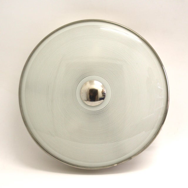 1950s Mid-Century French Ceiling Lamp attributed to Mathieu Matégot, 1950s For Sale - Image 5 of 8