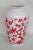 Traditional Anchor Hocking Red Birds Cherry Blossoms Flower Milk Glass Vase For Sale - Image 3 of 11
