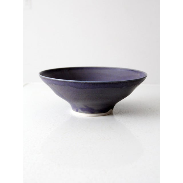 Contemporary Vintage Studio Pottery Bowl For Sale - Image 3 of 9
