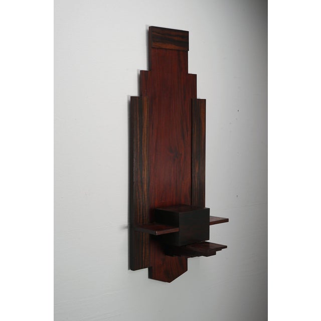 Amsterdamse School Wall Console, 1920s For Sale - Image 14 of 15