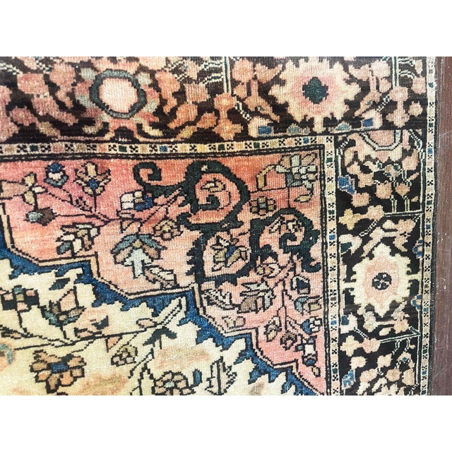 Antique Persian Feraghan Sarouk Rug, 3'5" X 4'5" For Sale In Chicago - Image 6 of 8