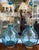 Arteriors Home Pair of Arteriors Cerulean Blue Glass Tables Lamps For Sale - Image 4 of 9
