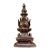 Large Vintage Gilt Bronze Tibetan Stupa - Himalayan Buddhist Chorten Altar Shrine For Sale