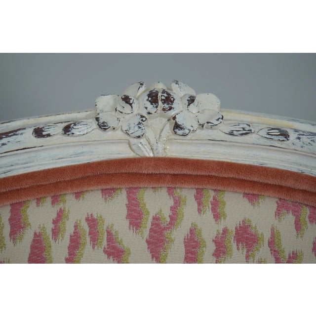 Pair Newly Upholstered French Louis XV Armchairs For Sale In Philadelphia - Image 6 of 12