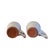 1980s Pair of Studio Pottery Thumbhole Espresso Cups in White Glaze For Sale - Image 5 of 5