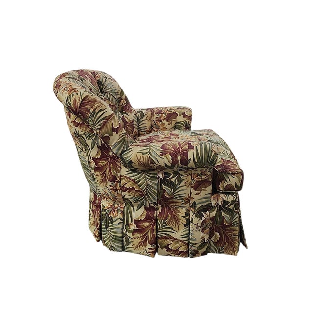 Thomasville Vintage Thomasville Attributed Palm Beach Style Armchair For Sale - Image 4 of 7
