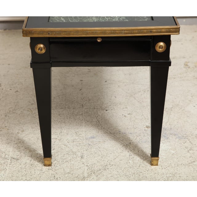Jansen Marble-Top Coffee Table in the Directoire Manner For Sale - Image 12 of 12