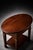 Late 20th Century Solid Wood Oval Side Table / Nightstand in Old Chapel Satin Walnut With Lower Shelf For Sale - Image 4 of 6