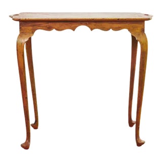 19th Century Queen Anne Style Tray Table Lacquered by Ira Yeager For Sale