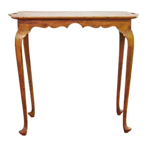 19th Century Queen Anne Style Tray Table Lacquered by Ira Yeager