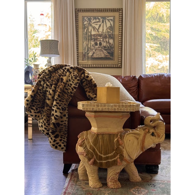 Made in Italy Vintage Elephant Garden Stool For Sale - Image 17 of 18