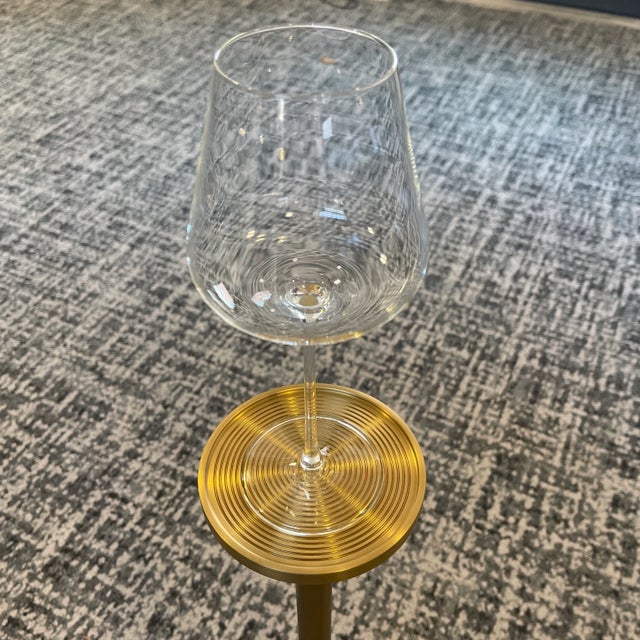 Metal New Solid Brass Drink Table by Chaddock From Benjamin Johnston Collection For Sale - Image 7 of 9