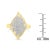 10K Yellow Gold Diamond Cocktail Ring (3/4 Cttw, I-J Color, I2-I3 Clarity) - Size 8 For Sale In New York - Image 6 of 6