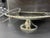 Silver Plated Brass Cake Stand with Acrylic Glass Top For Sale - Image 5 of 11
