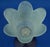 Tulip-Shaped Blue and White Murano Opaline Glass Vase by Alfedo Barbini, Italy, 1950s For Sale - Image 10 of 18