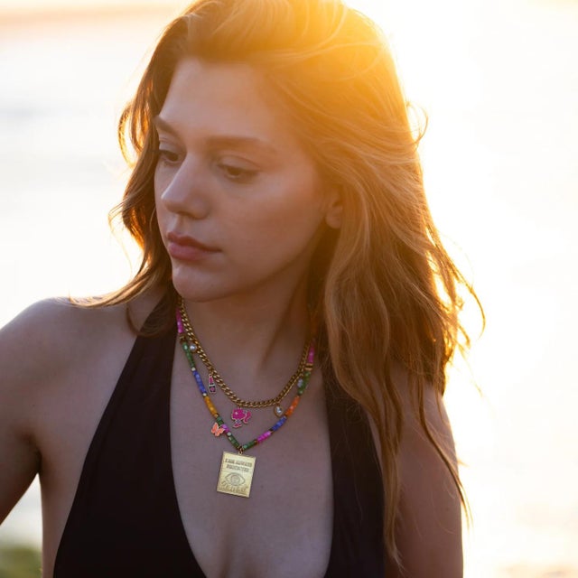 Glamour Girl Charm Necklace For Sale In Miami - Image 6 of 10