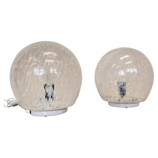 Mid-Century Art Glass Table Lamps, Former Czechoslovakia, 1980s, Set of 2 For Sale - Image 8 of 8