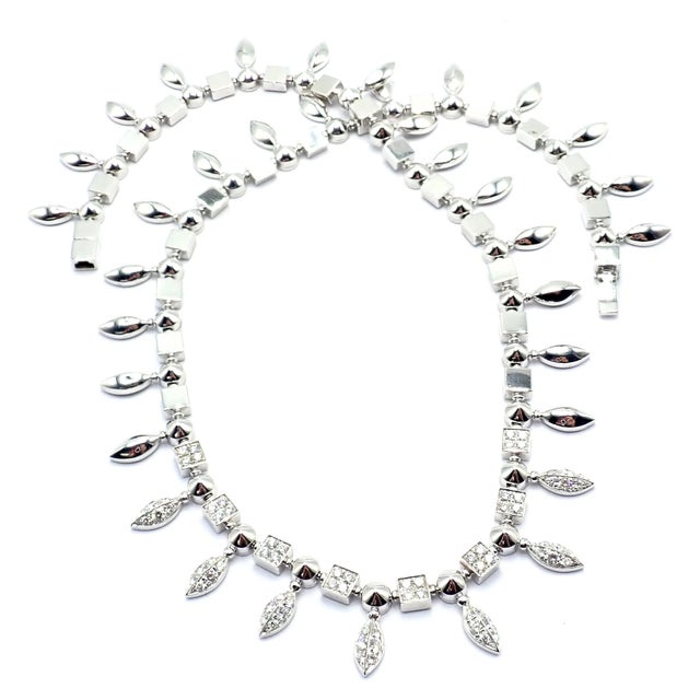 Metal Bulgari White Gold Lucea Diamond Choker Necklace For Sale - Image 7 of 8