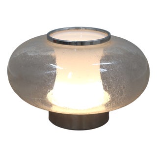 Space Age Pulegoso Murano Glass Table Lamp, 1960s For Sale