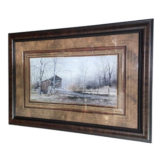Late 20th Century Ray Hendershot Vintage Lithograph - Kissin Bridge For Sale