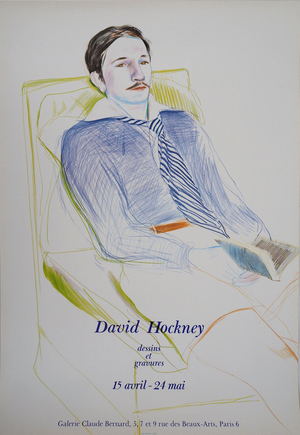 Portrait of a Young Man Poster after David Hockney