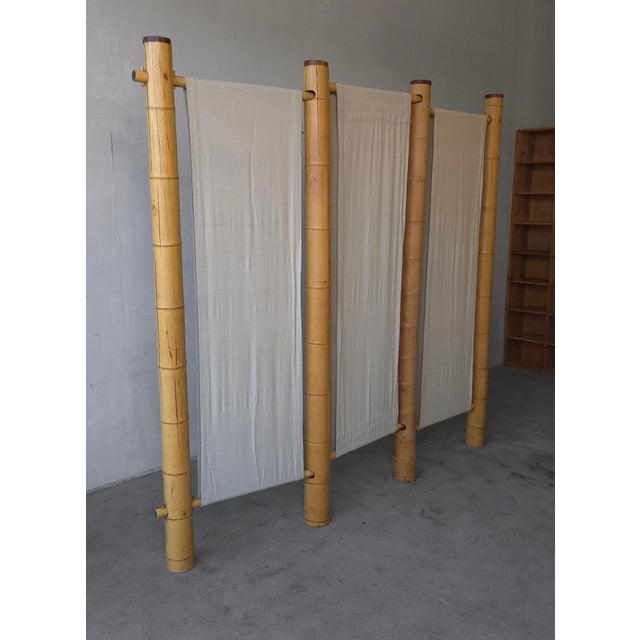 1970s Oversized Bamboo Room Divider For Sale - Image 4 of 8