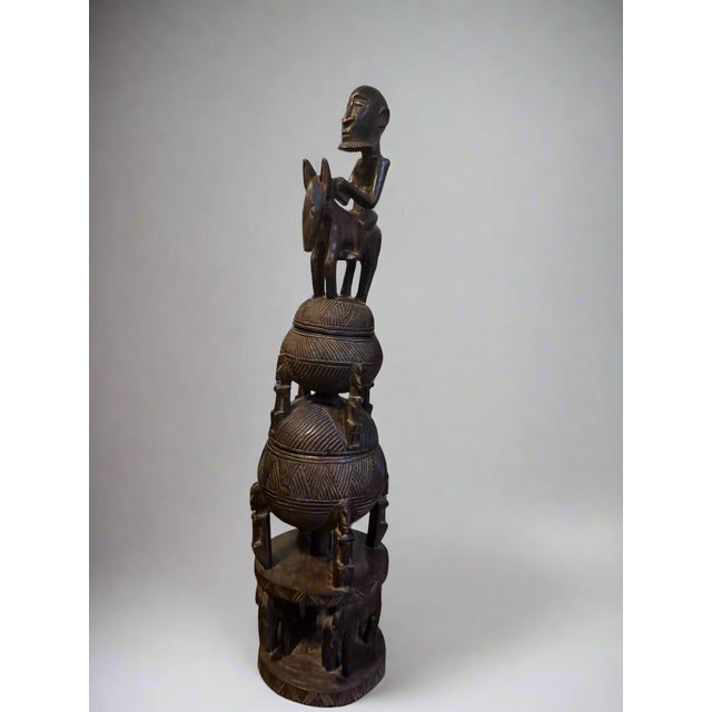 Large Dogon Wooden Tobacco Pot, Mali, 1920s For Sale - Image 10 of 10