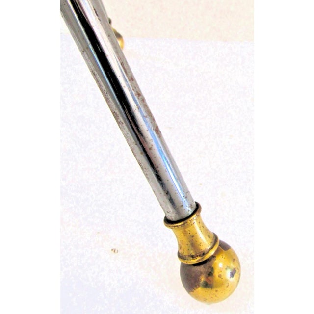 Italian Neoclassical Tripod Drinks Table Nickel and Brass 20th Century For Sale In Miami - Image 6 of 18