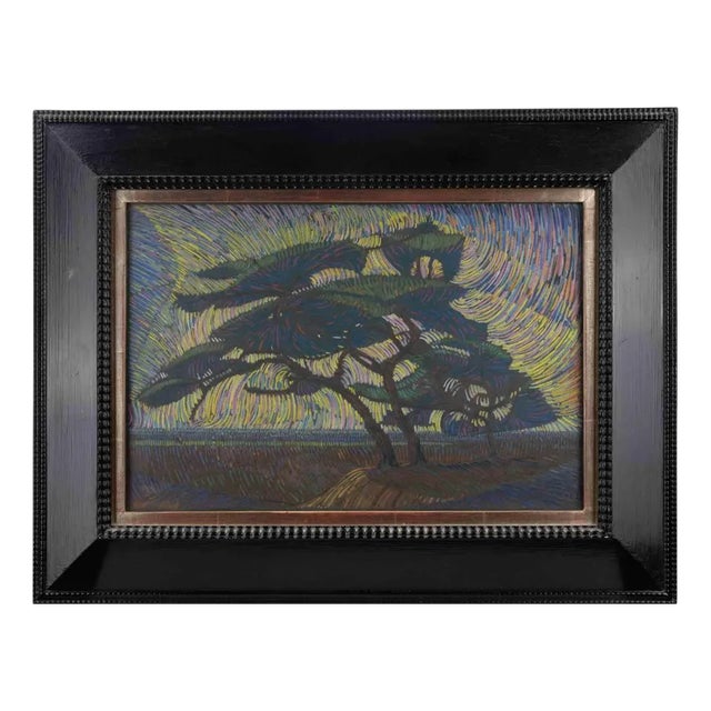 Nicolas Alexandrovitch Tarkhoff, Landscape, Tempera, Early 20th Century For Sale