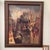 The product is a vintage impressionistic painting of a Harbor scene, created on canvas in 1968. It is an original piece...