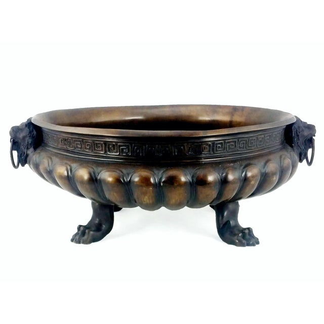 Greco Roman Bronze Lions Foot Planter For Sale In Greensboro - Image 6 of 6
