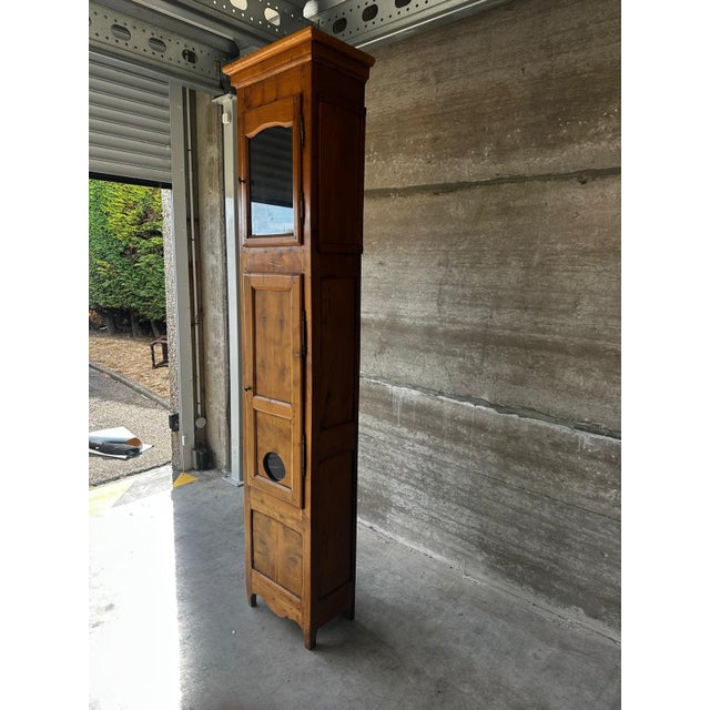 Traditional Antique Early 19th Century French Cherrywood Grandfather Clock Case For Sale - Image 3 of 18