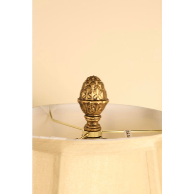 Metal Mid 20th Century Neoclassical Empire Style Urn Table Lamps - Pair For Sale - Image 7 of 12