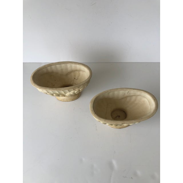 Haeger Fan Tulip Oval Planters - Set of 2 For Sale In Tampa - Image 6 of 6
