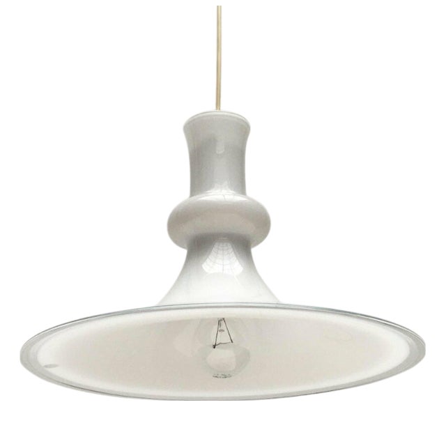 Vintage Danish Etude Glass Pendant Lamp by Michael Bang for Royal Copenhagen, 1970s For Sale