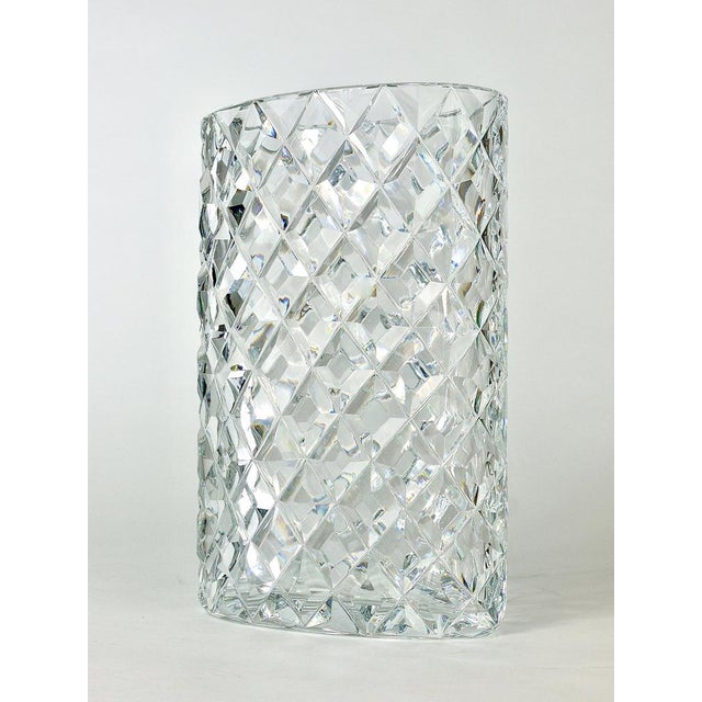 Austrian Facetted Crystal Glass Vase by Claus Josef Riedel, 1970s For Sale - Image 8 of 18