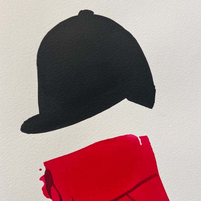 Red Coat Riding by Jo Baskerville For Sale - Image 4 of 12