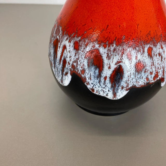Fat Lava Op Art Pottery Vase from Jasba Ceramics, Germany