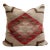 Velvet Back Pillow Made from Antique Handwoven Kilim Rug For Sale