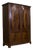 Antique Edwardian Bow Front Wardrobe, 1900s For Sale