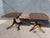 Antique 1920s Mahogany Double Pedestal Dining Table – 88" X 45" – Brass Casters For Sale - Image 4 of 6