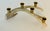 Original caribou antler with mounted brass candleholders for 5 candles stand. Organic modern style home design.