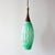 Vintage Portuguese Turquoise Opaline Glass Pendant Lamp, 1960s For Sale - Image 10 of 10