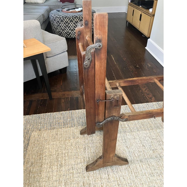 Antique Folding Wooden Washstand For Sale In New York - Image 6 of 10