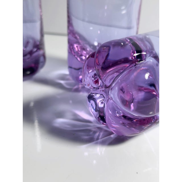 Vintage Italian Alexandrite Glasses, 1970s, Set of 4 For Sale - Image 4 of 6