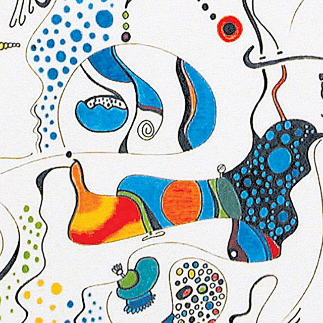 Carnival of the Fool – Abstract Linear Composition – Oil Markers on Unstretched Canvas – 36 X 60 In For Sale - Image 9 of 9