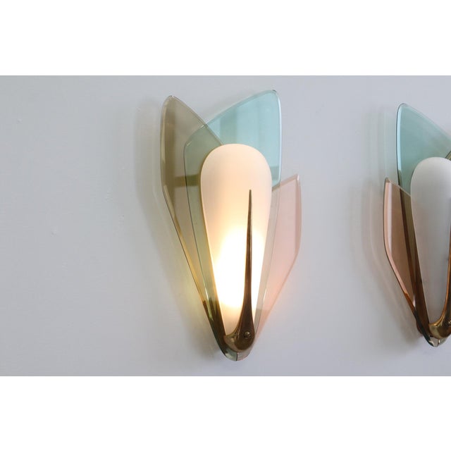 Vintage Wall Lights by Max Ingrand for Fontana Arte, Italy, 1955, Set of 2 For Sale - Image 13 of 18