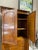 Mid 20th Century Vintage Burled Walnut Armoire With Brass Hardware For Sale - Image 5 of 9