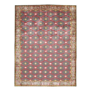 Galerie Shabab Collection Mid-20th Century Indian Agra Silk Room Size Rug For Sale
