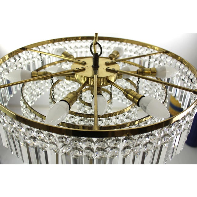 1960s Crystal Chandelier from Swarovski, 1960s For Sale - Image 5 of 9